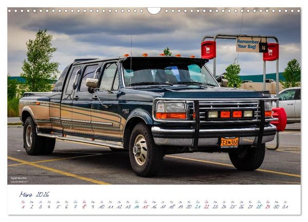 Produktbild: US Cars & Trucks in Alaska (Wandkalender 2026 DIN A3 quer), CALVENDO Monatskalender