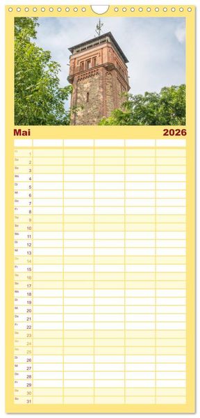 Produktbild: Familienplaner 2026 - Historisches Hameln mit 5 Spalten (Wandkalender, 21 x 45 cm) CALVENDO