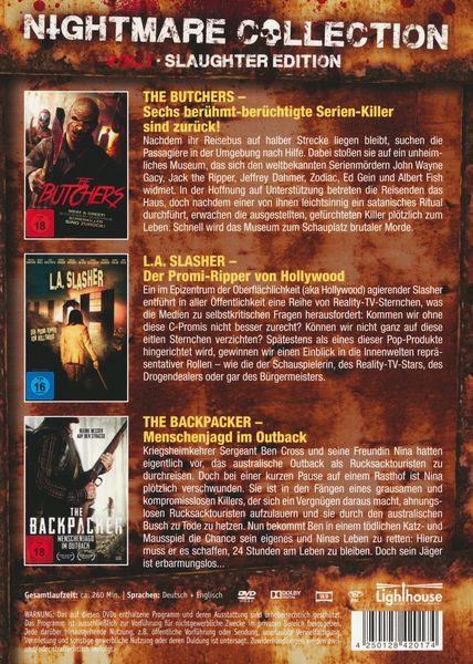 Produktbild: Nightmare Collection Vol. 1 - Slaughter Edition [3 DVDs]