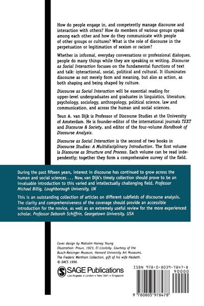 Produktbild: Discourse as Social Interaction