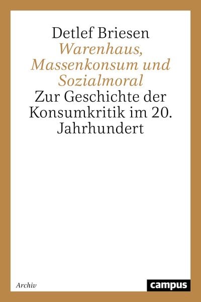 Produktbild: Warenhaus, Massenkonsum und Sozialmoral