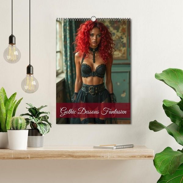 Produktbild: Gothic Dessous Fantasien (Wandkalender 2027 DIN A3 hoch), CALVENDO Monatskalender