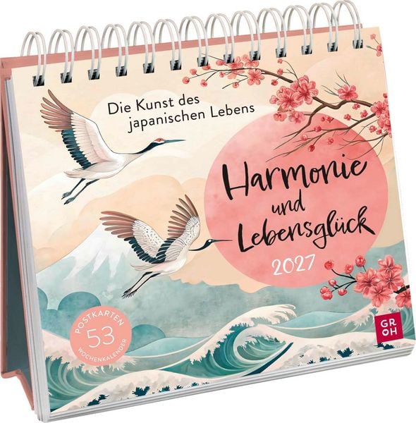 Produktbild: Postkartenkalender 2027: Harmonie und Lebensgl&uuml;ck