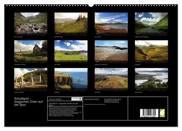 Produktbild: Schottland - magischen Orten auf der Spur (hochwertiger Premium Wandkalender 2026 DIN A2 quer), Kunstdruck in Hochglanz