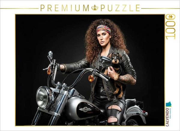 Produktbild: CALVENDO Puzzle Auf geht's Lady, lassen wir es krachen! | 1000 Teile Lege-Gr&ouml;&szlig;e 64x48cm Foto-Puzzle f&uuml;r gl&uuml;ckliche Stunden