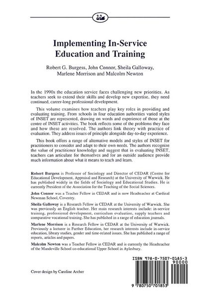 Produktbild: Implementing In-Service Education And Training