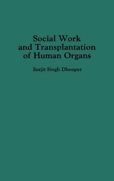 Produktbild: Social Work and Transplantation of Human Organs