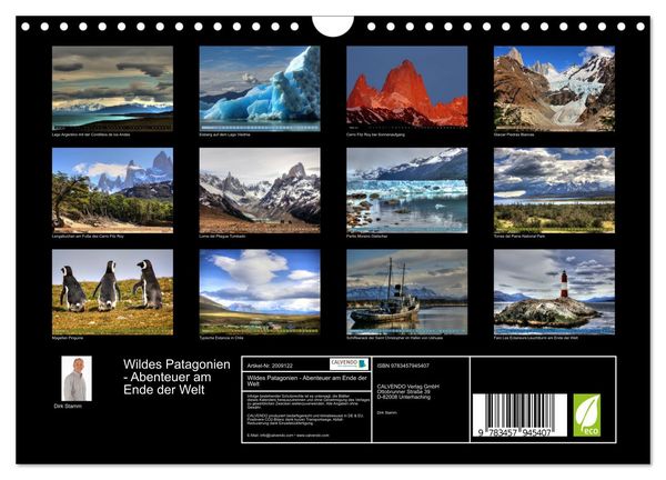 Produktbild: Wildes Patagonien - Abenteuer am Ende der Welt (Wandkalender 2026 DIN A4 quer), CALVENDO Monatskalender