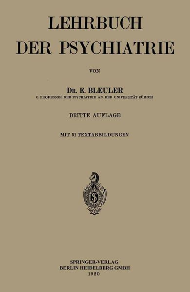 Produktbild: Lehrbuch der Psychiatrie