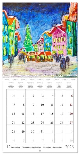 Produktbild: Upper Bavaria Art - Painted pictures from the south of Germany (Wall Calendar 2026 12 &times; 12 Inch) CALVENDO 12 Month Wall Calendar