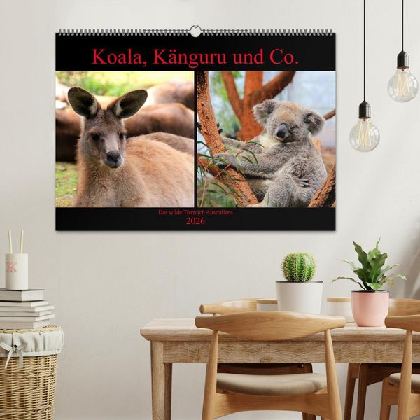 Produktbild: Koala, K&auml;nguru und Co. &ndash; Das wilde Tierreich Australiens (Wandkalender 2026 DIN A2 quer), CALVENDO Monatskalender