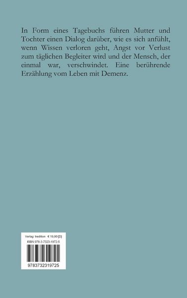 Produktbild: Tagebuch des Vergessens