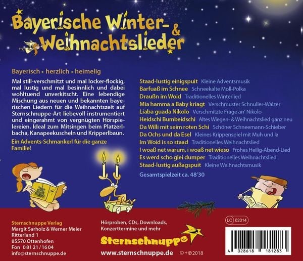 Produktbild: Bayerische Winter- und Weihnachtslieder