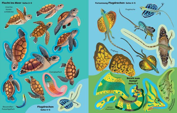Produktbild: Die gro&szlig;e Sticker-Tierwelt: Reptilien