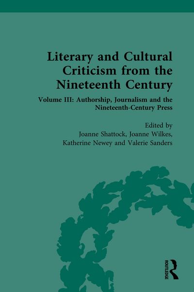 Produktbild: Literary and Cultural Criticism from the Nineteenth Century