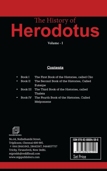 Produktbild: The History of Herodotus VOLUME - I