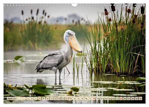 Produktbild: Schuhschnabel Vogel (Wandkalender 2027 DIN A3 quer), CALVENDO Monatskalender