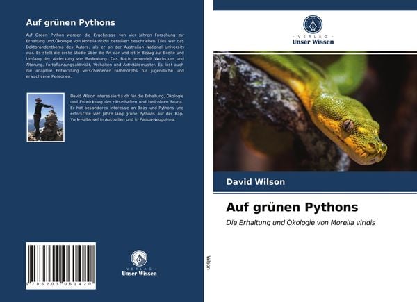 Auf grünen Pythons, Taschenbuch von David Wilson, Verlag Unser Wissen, 9786203061420