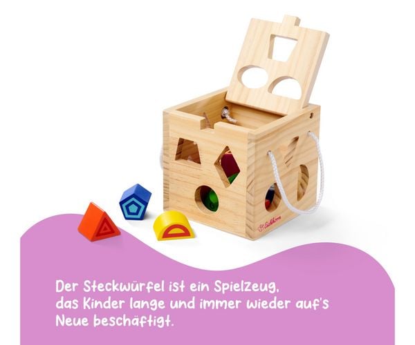 Produktbild: Eichhorn Holz Steckw&uuml;rfel