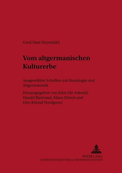 Produktbild: Vom altgermanischen Kulturerbe