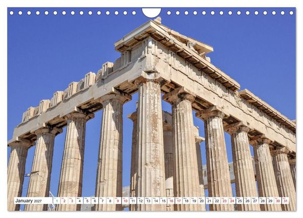 Produktbild: Ancient Greece and Architecture (Wall Calendar 2027 DIN A4 landscape), CALVENDO 12 Month Wall Calendar