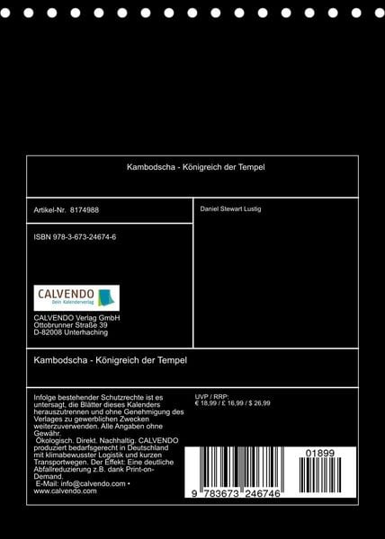 Produktbild: Kambodscha - K&ouml;nigreich der Tempel (Tischkalender 2022 DIN A5 hoch)