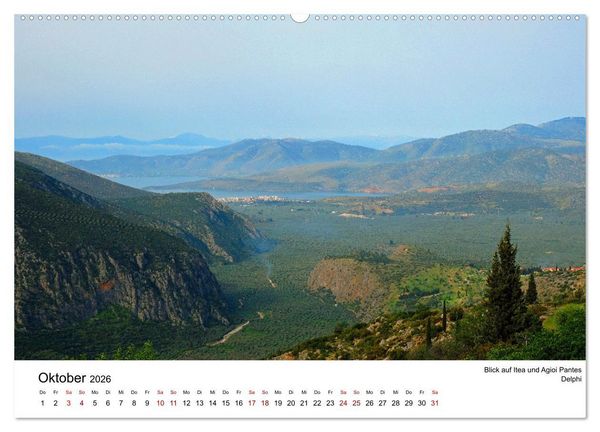Produktbild: Der Norden Griechenlands (Wandkalender 2026 DIN A2 quer), CALVENDO Monatskalender