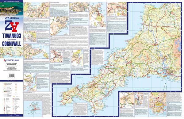 Produktbild: Cornwall A-Z Visitors Map