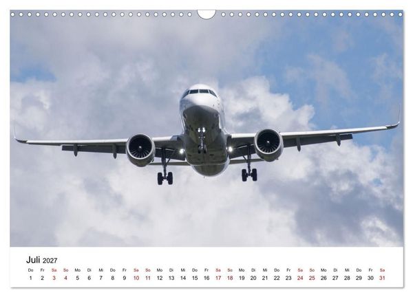 Produktbild: Flugzeuge von Airbus 2027 (Wandkalender 2027 DIN A3 quer), CALVENDO Monatskalender