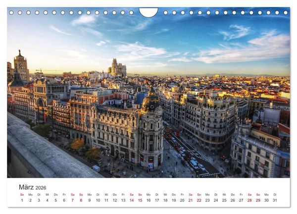 Produktbild: Spanien - Ein wundervolles Land mit viel Sonnenschein. (Wandkalender 2026 DIN A4 quer), CALVENDO Monatskalender
