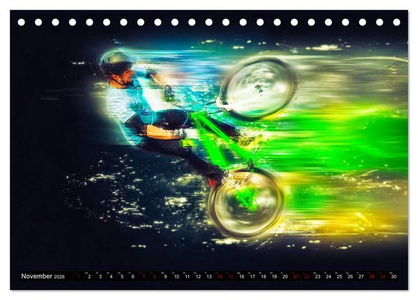 Produktbild: BMX Universum (Tischkalender 2026 DIN A5 quer), CALVENDO Monatskalender