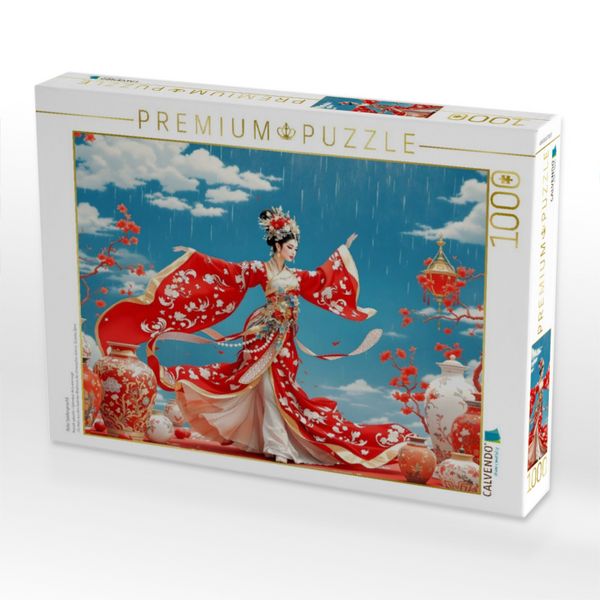 Produktbild: CALVENDO Puzzle Rote Seidenpracht | 1000 Teile Lege-Gr&ouml;&szlig;e 64x48cm Foto-Puzzle f&uuml;r gl&uuml;ckliche Stunden