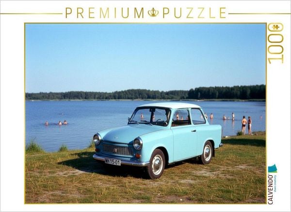 CALVENDO Puzzle Trabant am See | 1000 Teile Lege-Größe 64x48cm Foto-Puzzle für glückliche Stunden