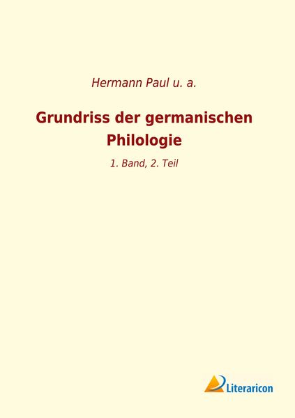 Produktbild: Grundriss der germanischen Philologie
