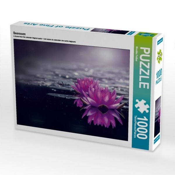 Produktbild: CALVENDO Puzzle Seerosen | 1000 Teile Lege-Gr&ouml;&szlig;e 64x48cm Foto-Puzzle f&uuml;r gl&uuml;ckliche Stunden