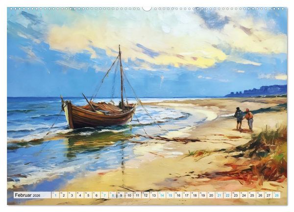 Produktbild: Landleben an der Ostsee - Alte Zeiten zwischen Meer und Bodden (Wandkalender 2026 DIN A2 quer), CALVENDO Monatskalender
