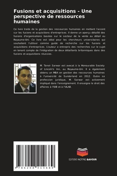 Produktbild: Fusions et acquisitions - Une perspective de ressources humaines