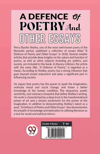 Produktbild: A Defence Of Poetry And Other Essays