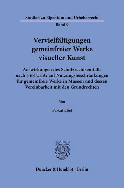 Produktbild: Vervielf&auml;ltigungen gemeinfreier Werke visueller Kunst