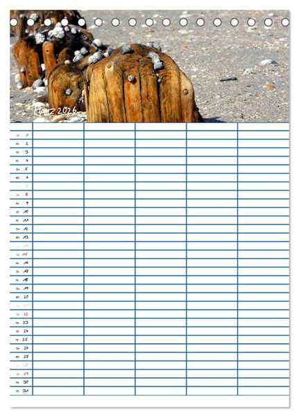 Produktbild: Meer Zeit f&uuml;r uns! (Tischkalender 2026 DIN A5 hoch), CALVENDO Monatskalender