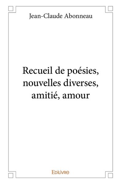 Produktbild: Recueil de poesies, nouvelles