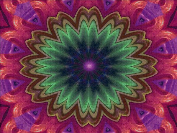 Produktbild: CALVENDO Puzzle Mandala 10 CB 1000 Teile Lege-Gr&ouml;&szlig;e 64 x 48 cm Foto-Puzzle Bild von Claudia Burlager