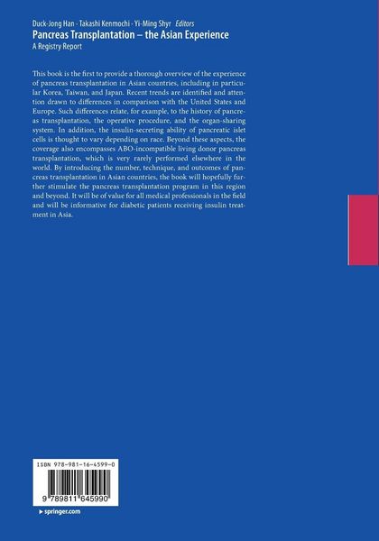 Produktbild: Pancreas Transplantation &ndash; the Asian Experience