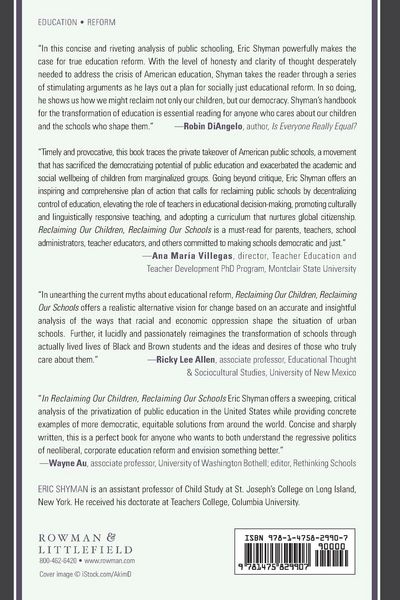 Produktbild: Reclaiming Our Children, Reclaiming Our Schools