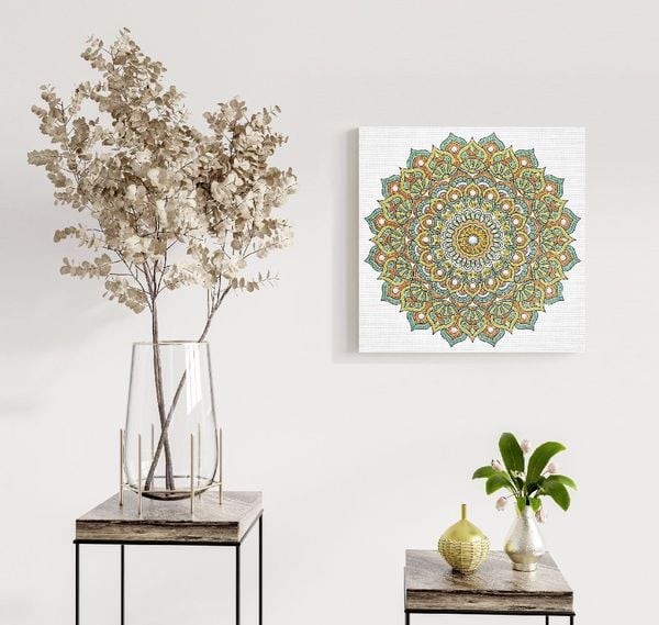 Produktbild: Diamond Painting "Diamantane Mandala Set 7", mit / orange / gelb