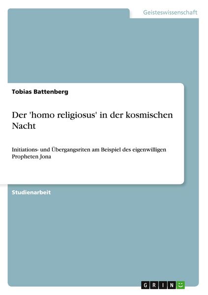 Produktbild: Der 'homo religiosus' in der kosmischen Nacht