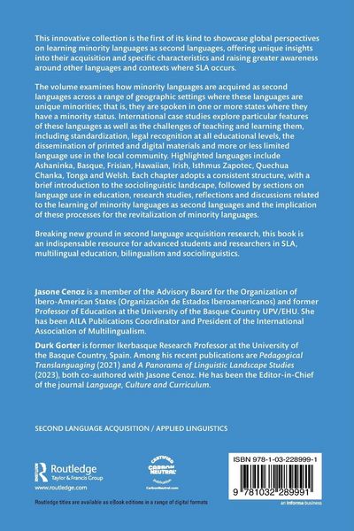 Produktbild: The Minority Language as a Second Language
