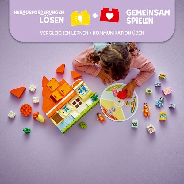 Produktbild: LEGO DUPLO Bluey: Blueys Familienhaus mit Memory-Spiel - Spielzeug 10459