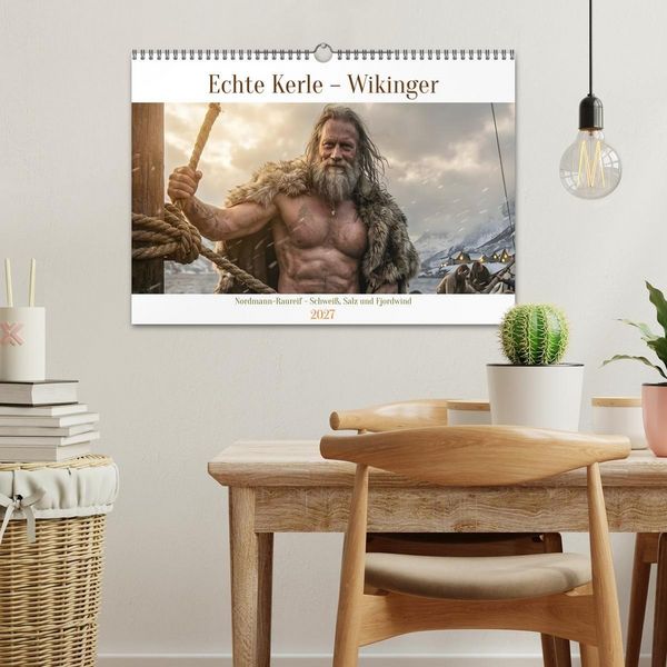 Produktbild: Echte Kerle &ndash; Wikinger (Wandkalender 2027 DIN A3 quer), CALVENDO Monatskalender