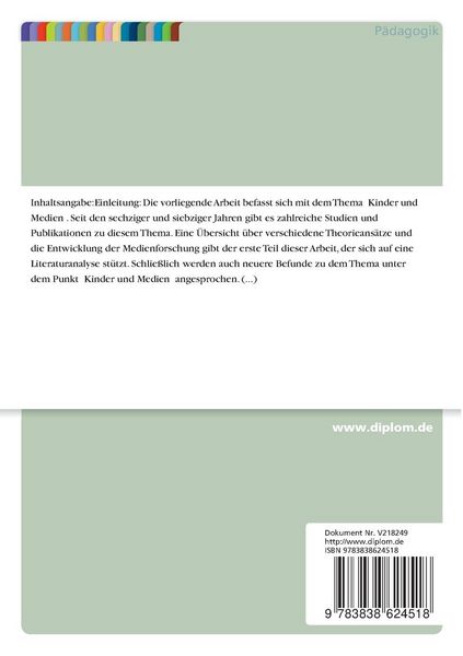 Produktbild: Kinder und Medien